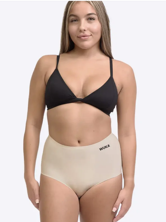 WUKA Stretch Boxer Short A talle medio flujo abundante nude - L-3XL